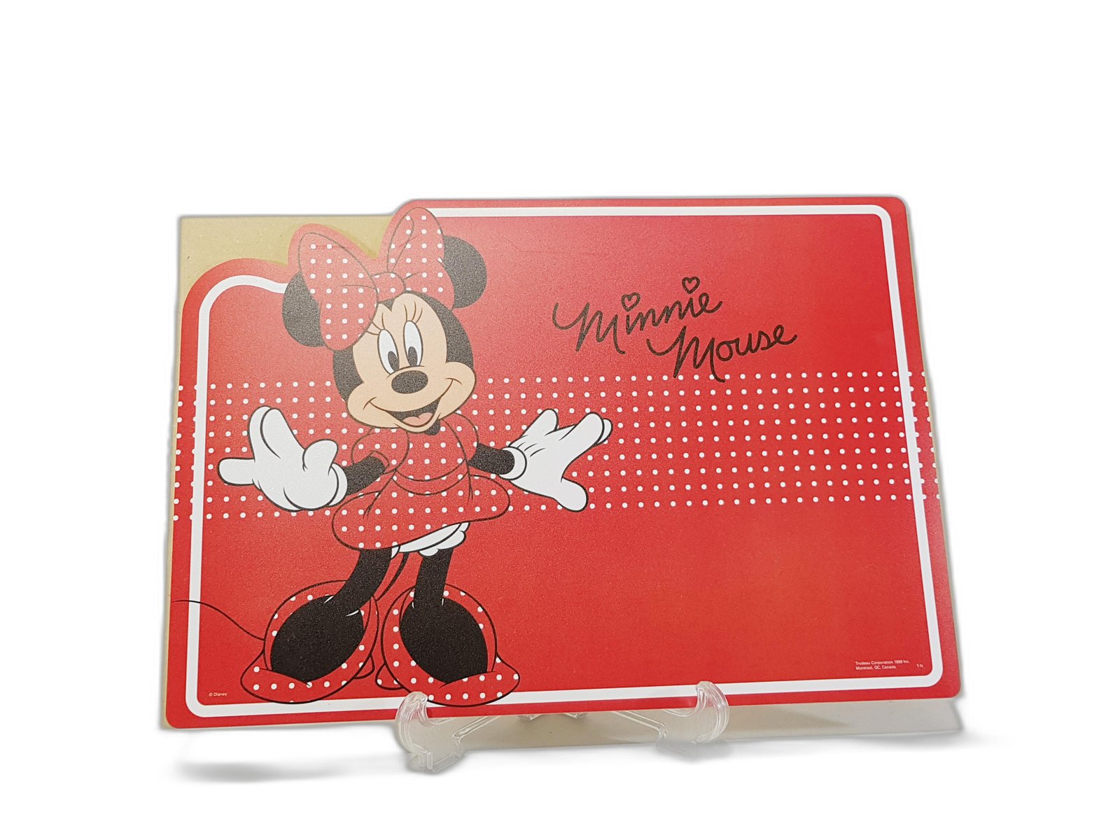 Individual Minnie Mouse Roja Bolas Blancas 42 X 29