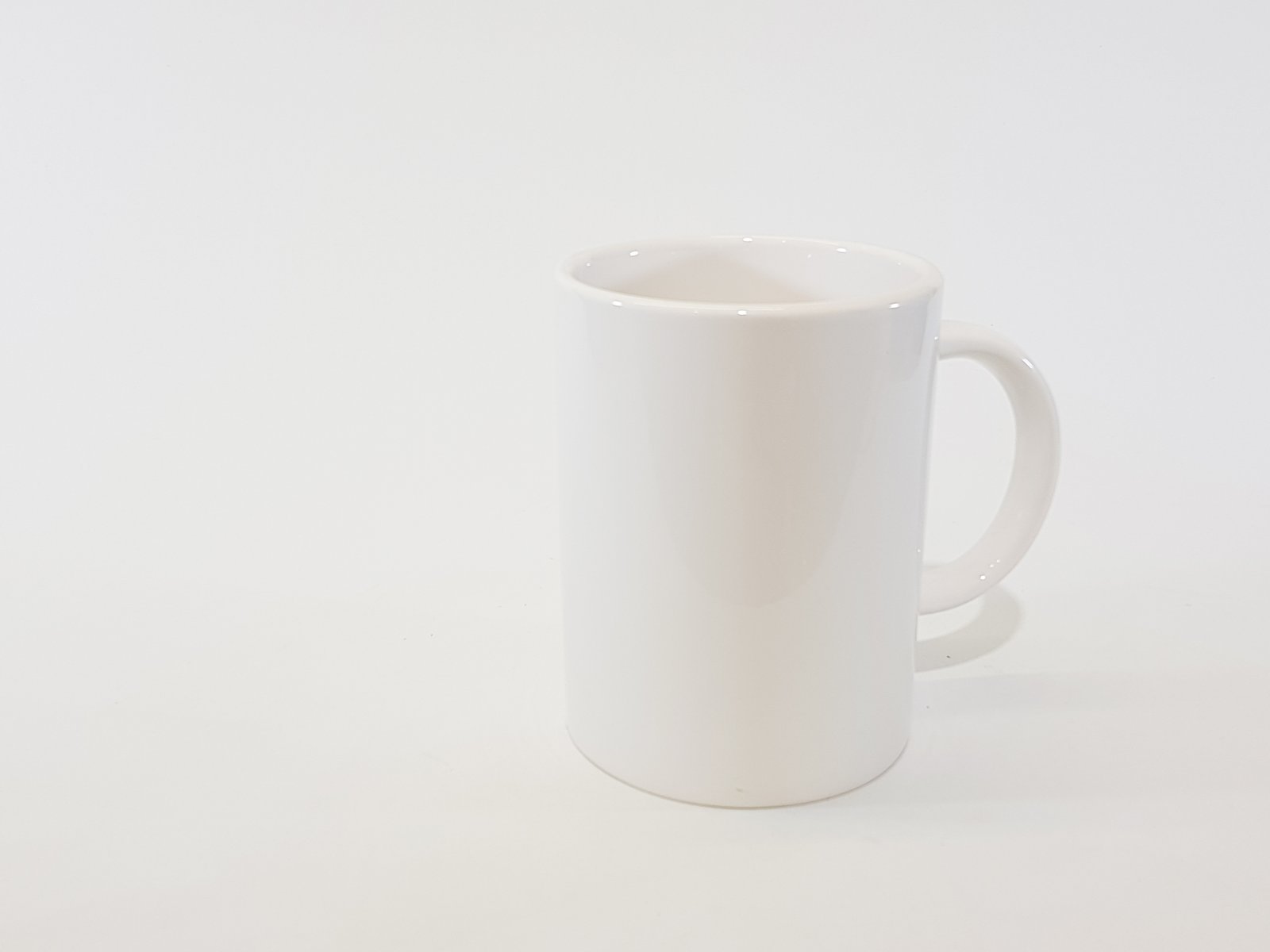 Jarron Mug Ceramica Blanco Agarradera