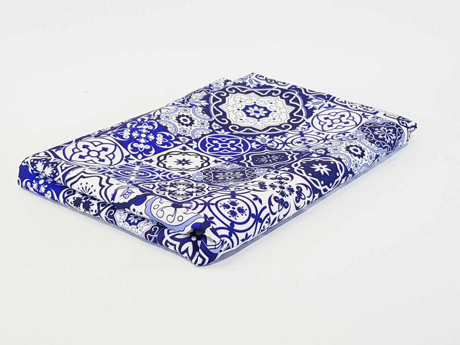 Mantel Marroqui Arabescos Azules Oscuro Grande 2.10 Largo X 1.50 Ancho