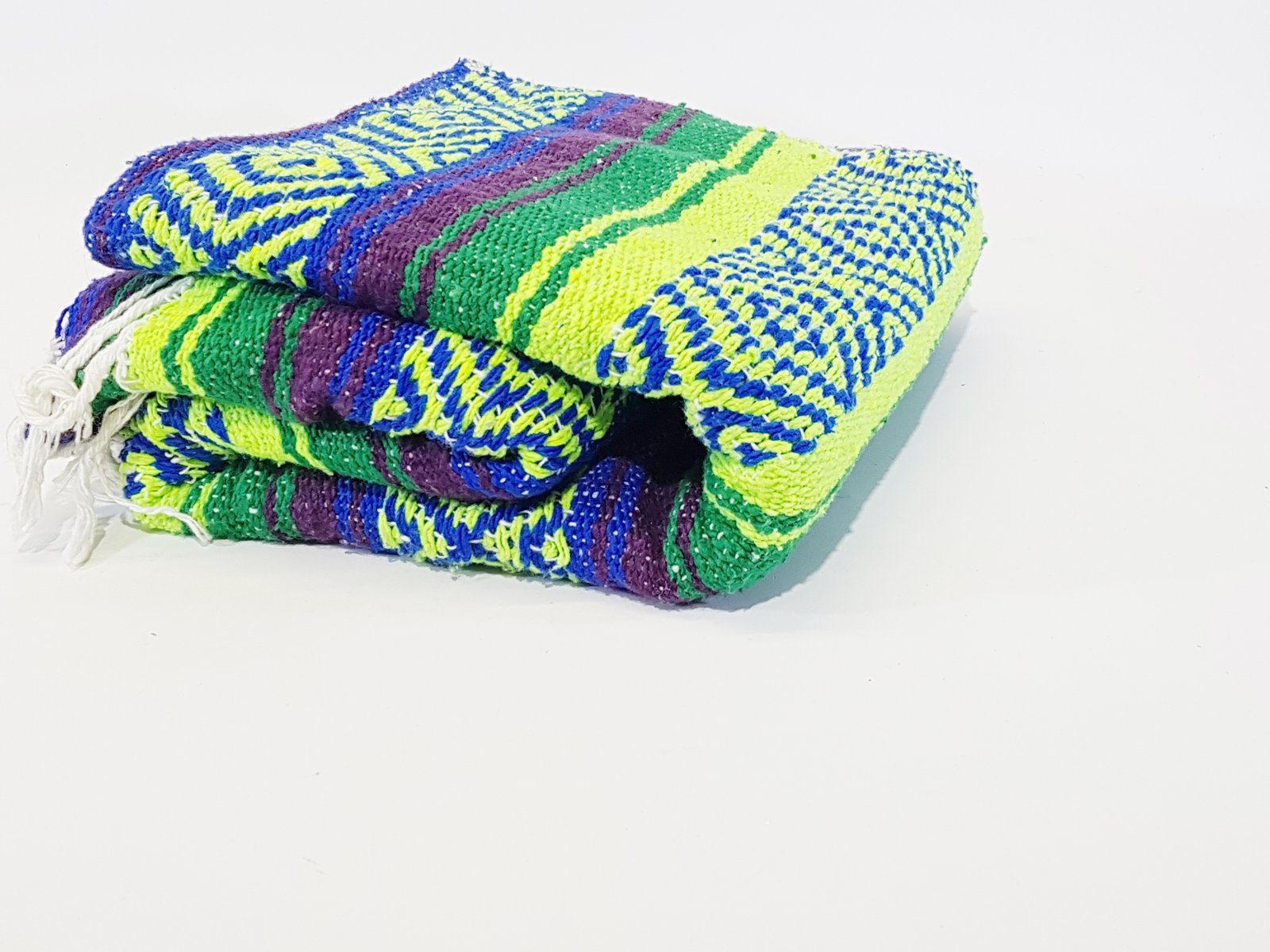 Mantel Mexicano Verde Con Morado