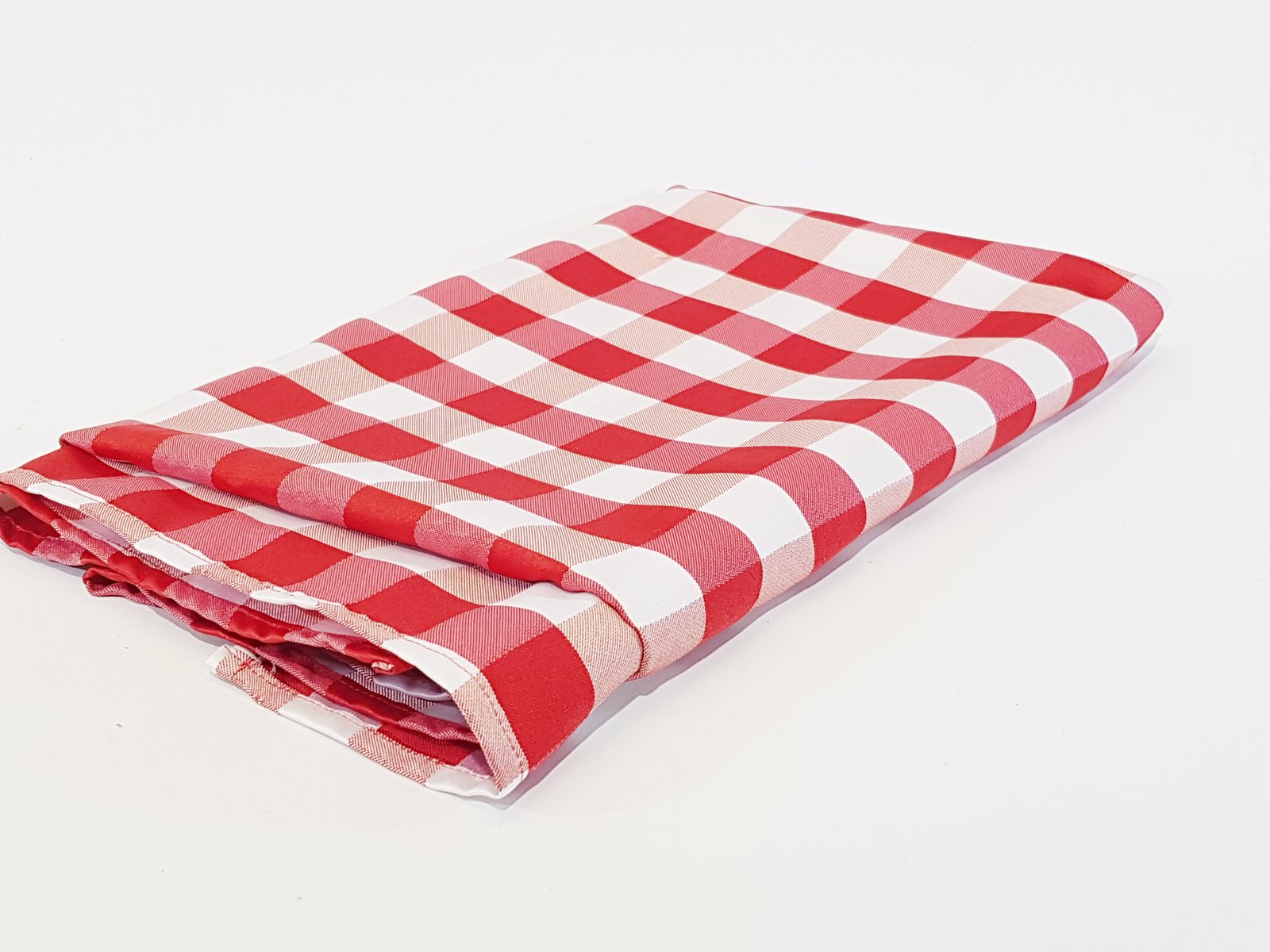 Mantel Cuadros Rojos Oscuros Y Blancos 