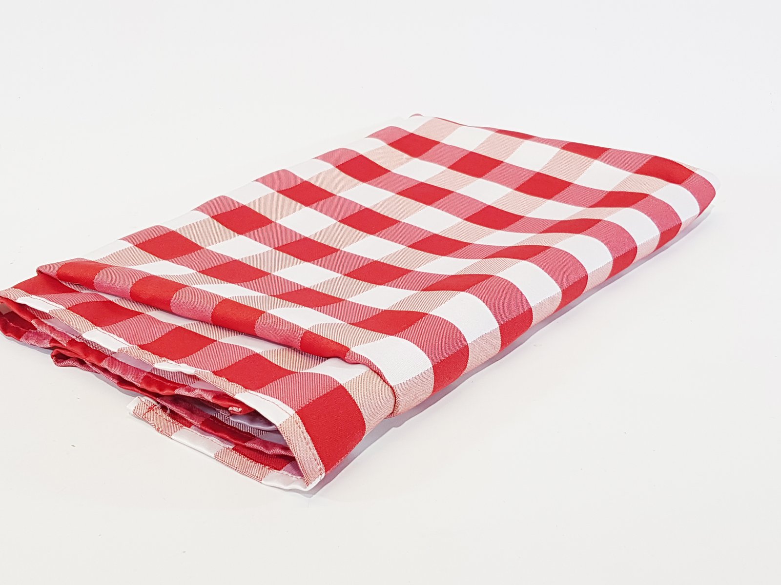 Mantel Cuadros Rojos y Blancos Grande 1.70 Largo x 1.45 Ancho