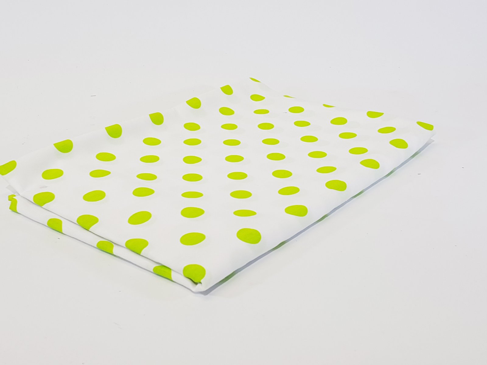 Mantel Blanco Bolas Verdes Grande o Pequeño 