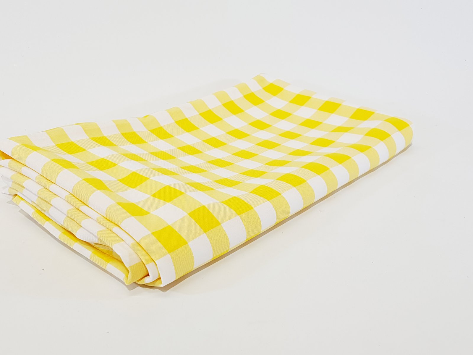 Mantel Cuadros Amarillos y Blancos Grande 1.90 Largo x 1.53 Ancho