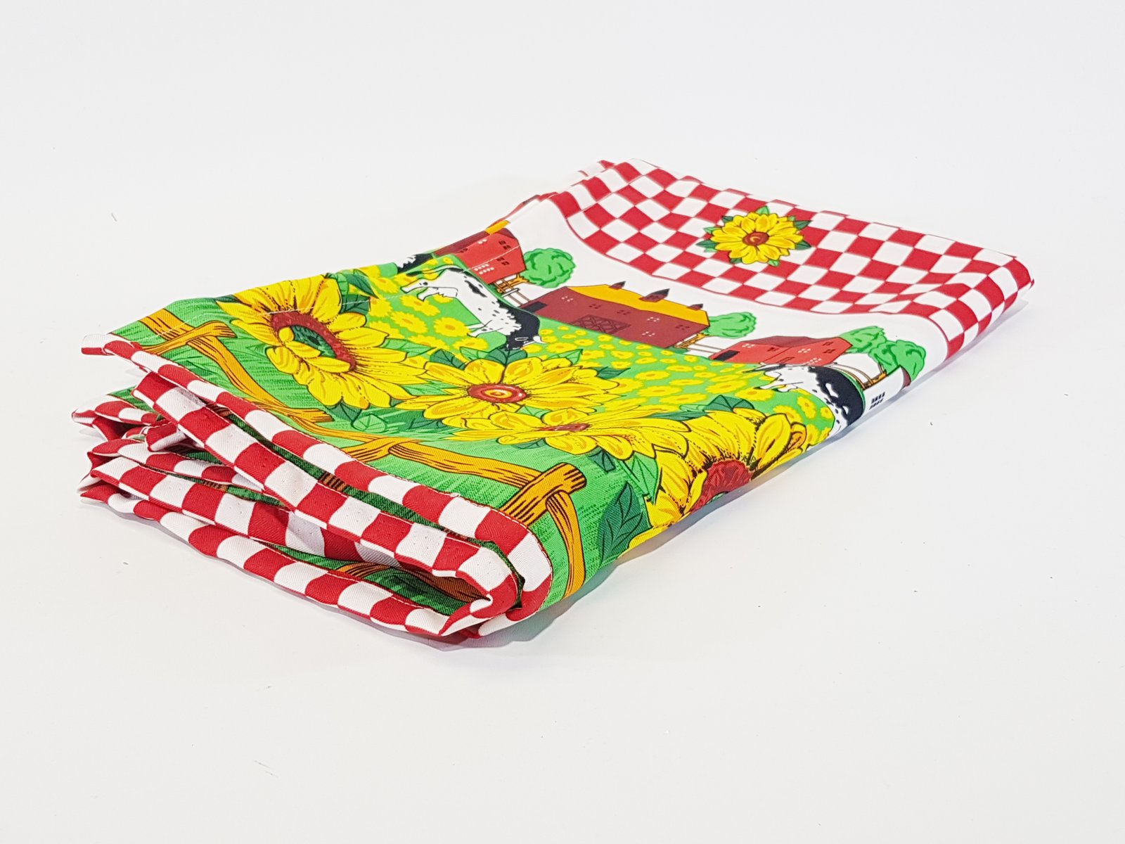 Mantel Granja Con Girasoles Amarillos