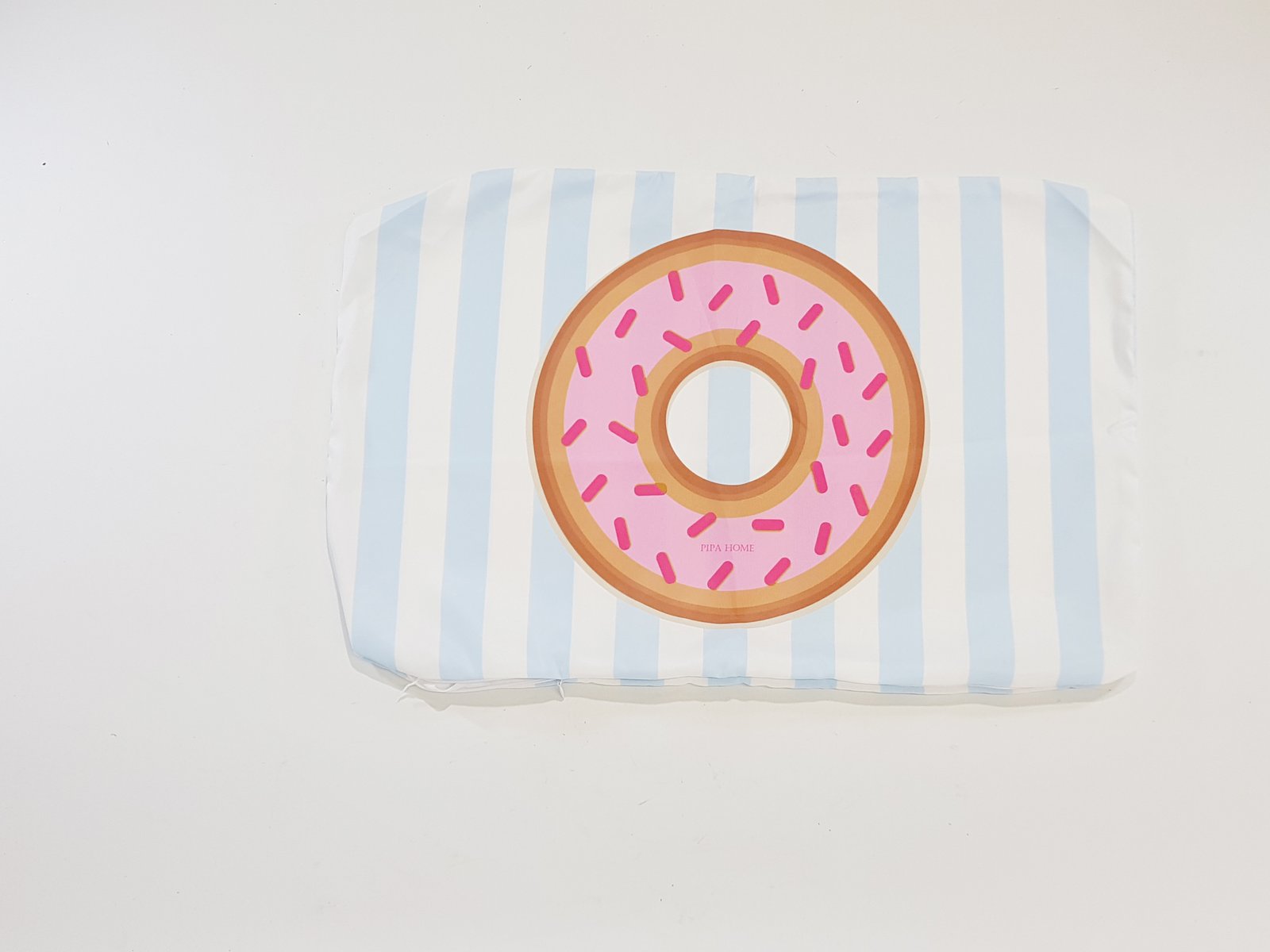 Forro Tela Impermeable Rectangular Dona Rosada Chispas Rosadas 55 x 35 Cm