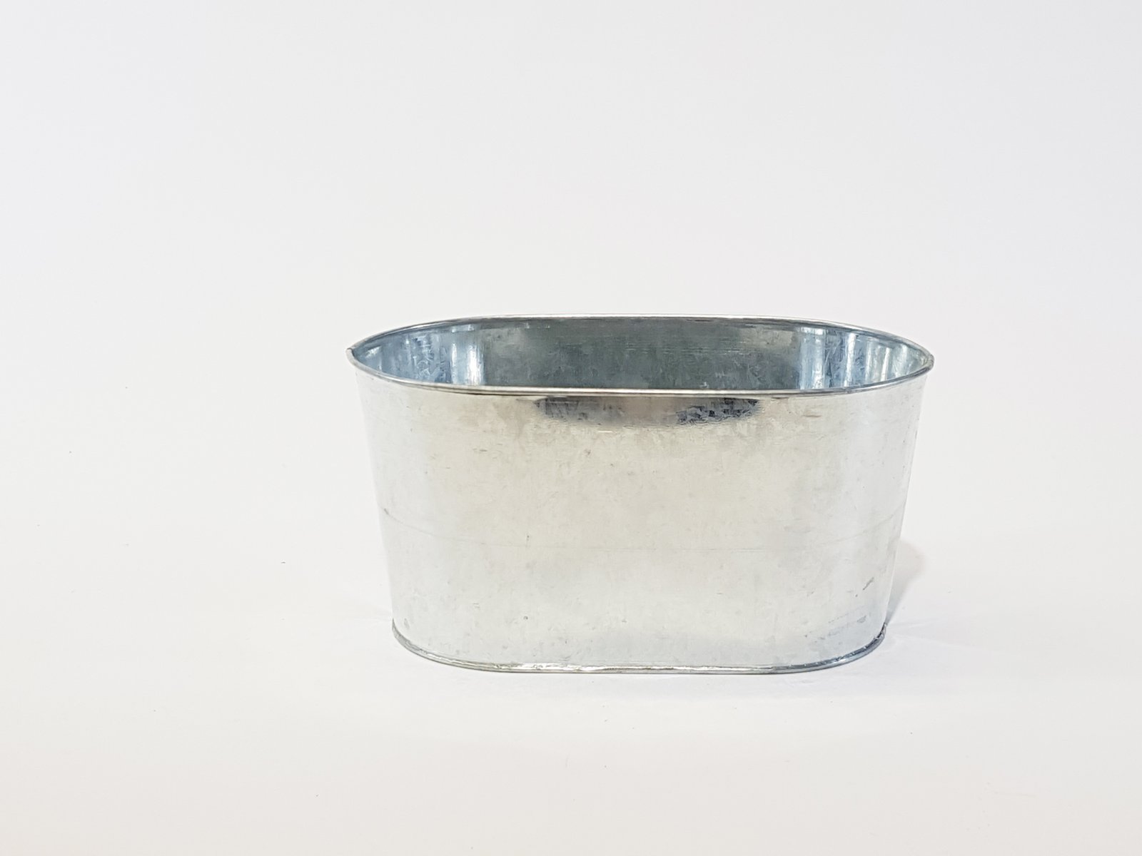 Matero Alargado Latón Plateado Sin Agarraderas Pequeño