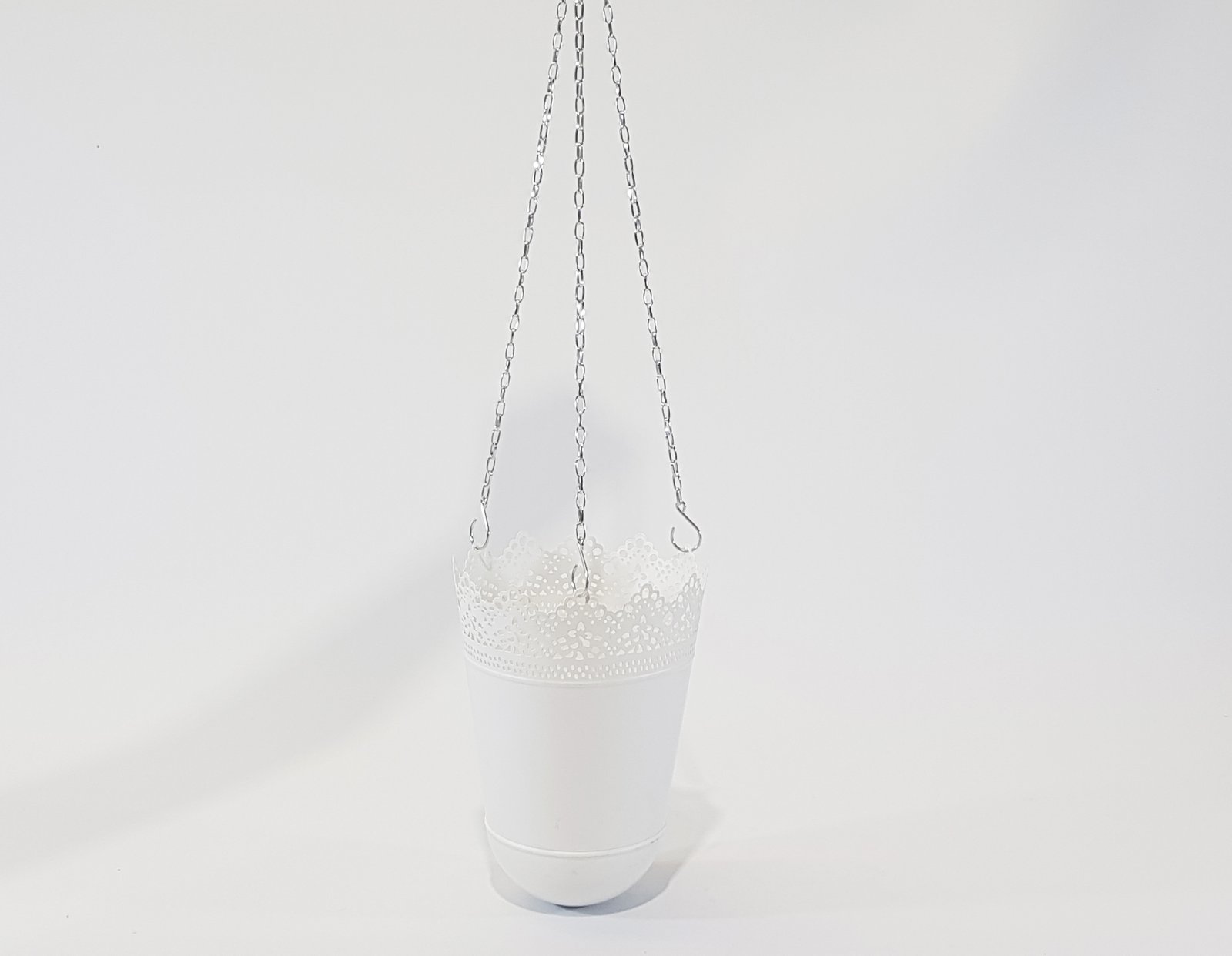 Matero Colgante Blanco Punta Redonda Encaje