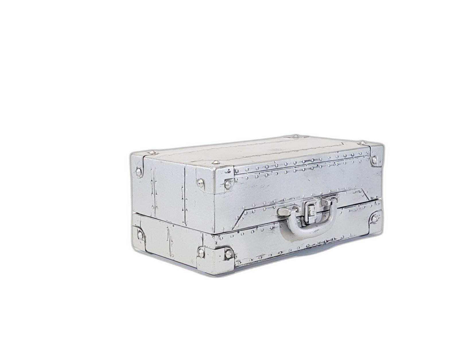 Maleta Metalica Gris Pequena