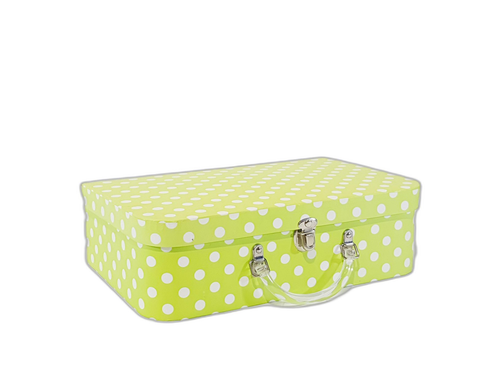 Maleta Verde Bolas Blancas