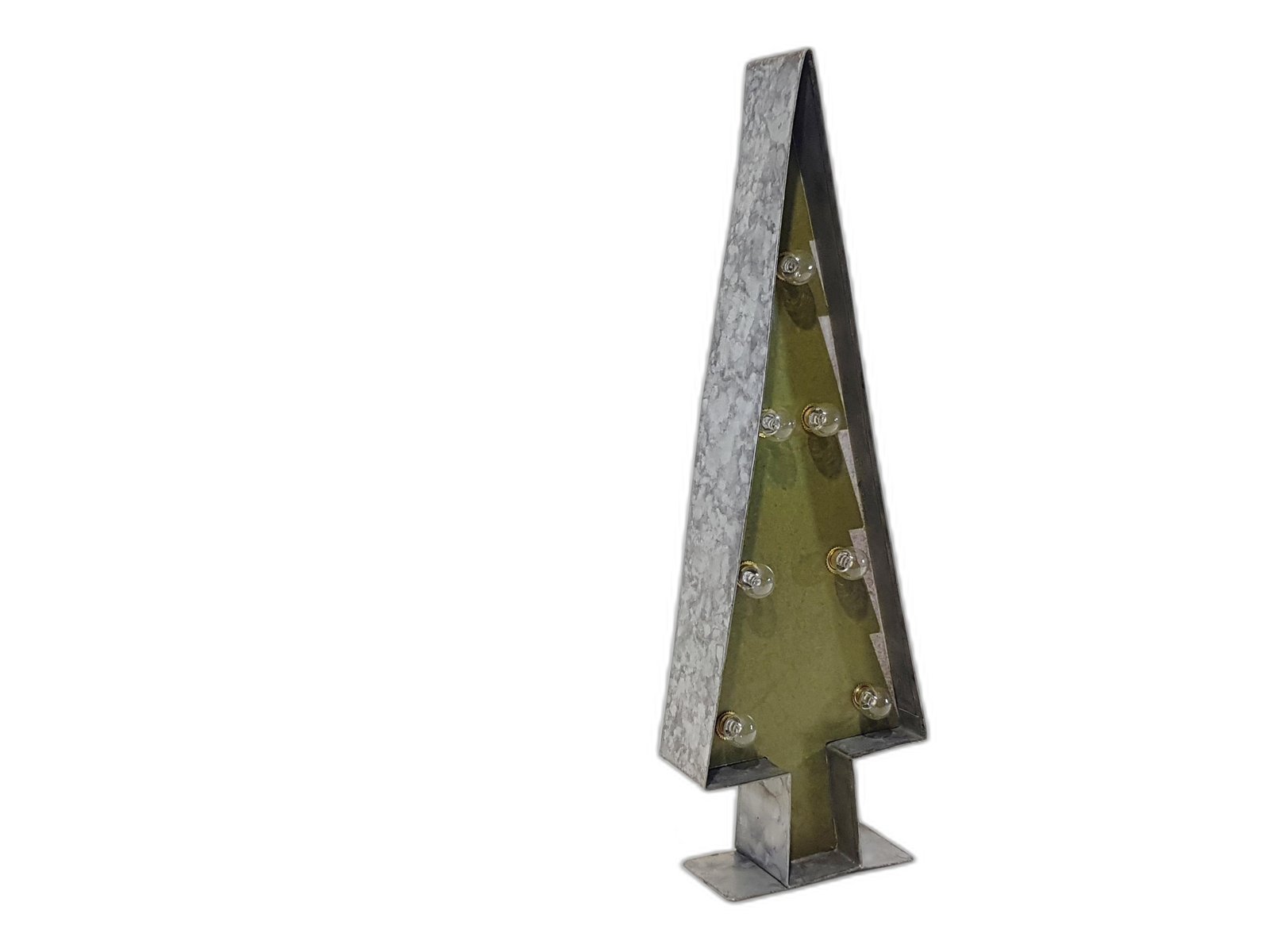 Pino Metálico Con Luz Alto