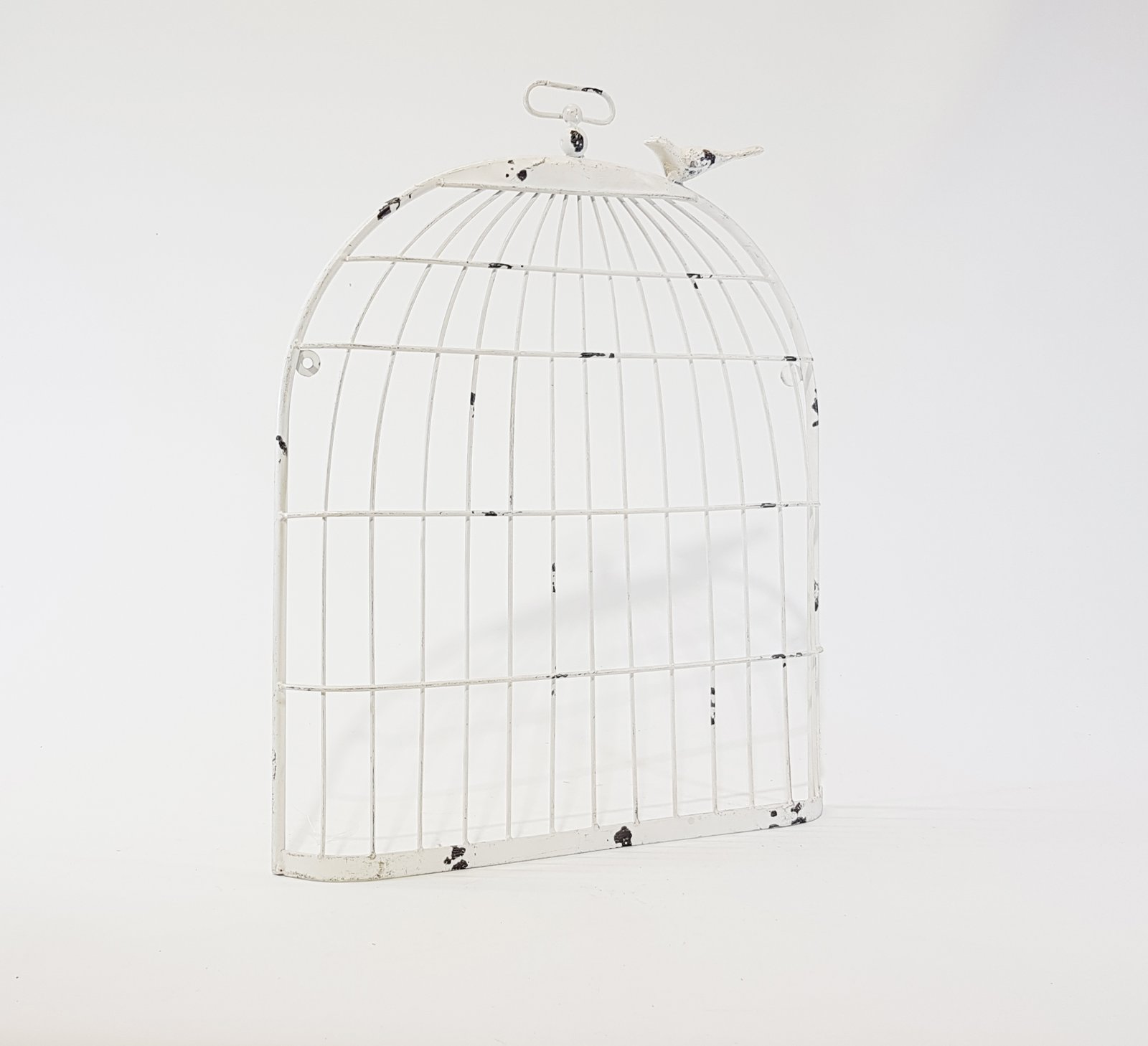Pajarera Media Rejilla Blanca  Mediana