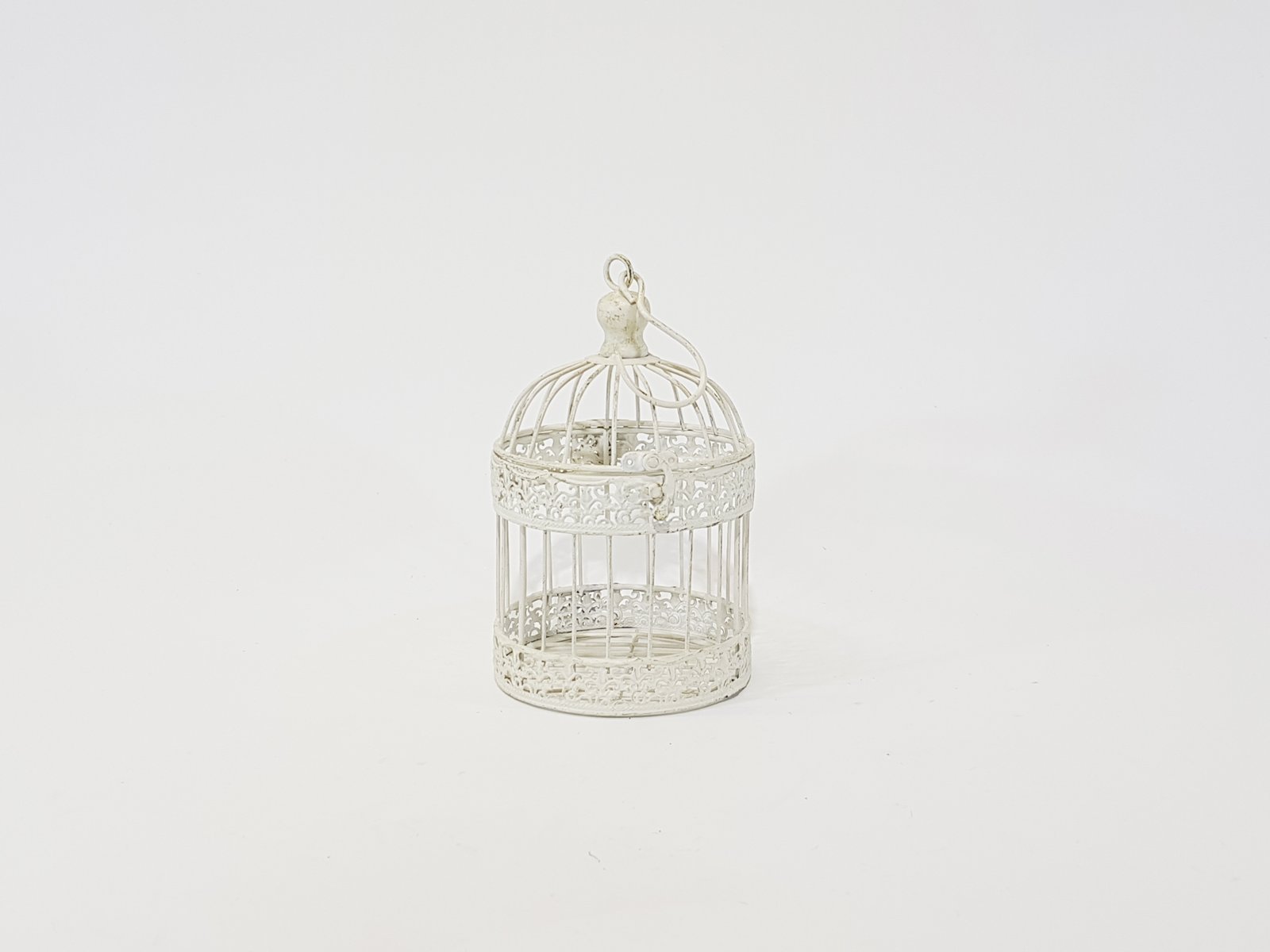 Pajarera Redonda Crema Mediana