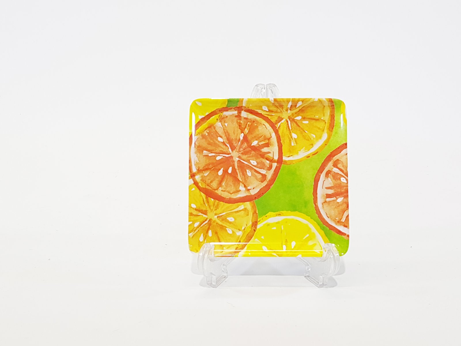 Plato Pequeño Pasta Cuadrado Limones