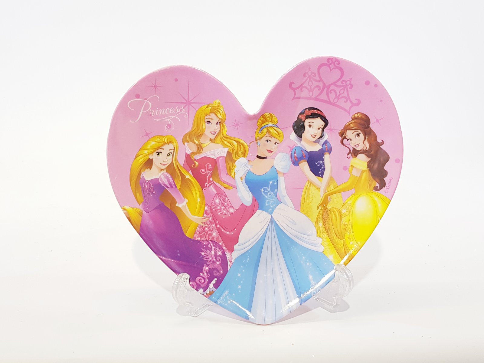 Plato Forma Corazon Princesas