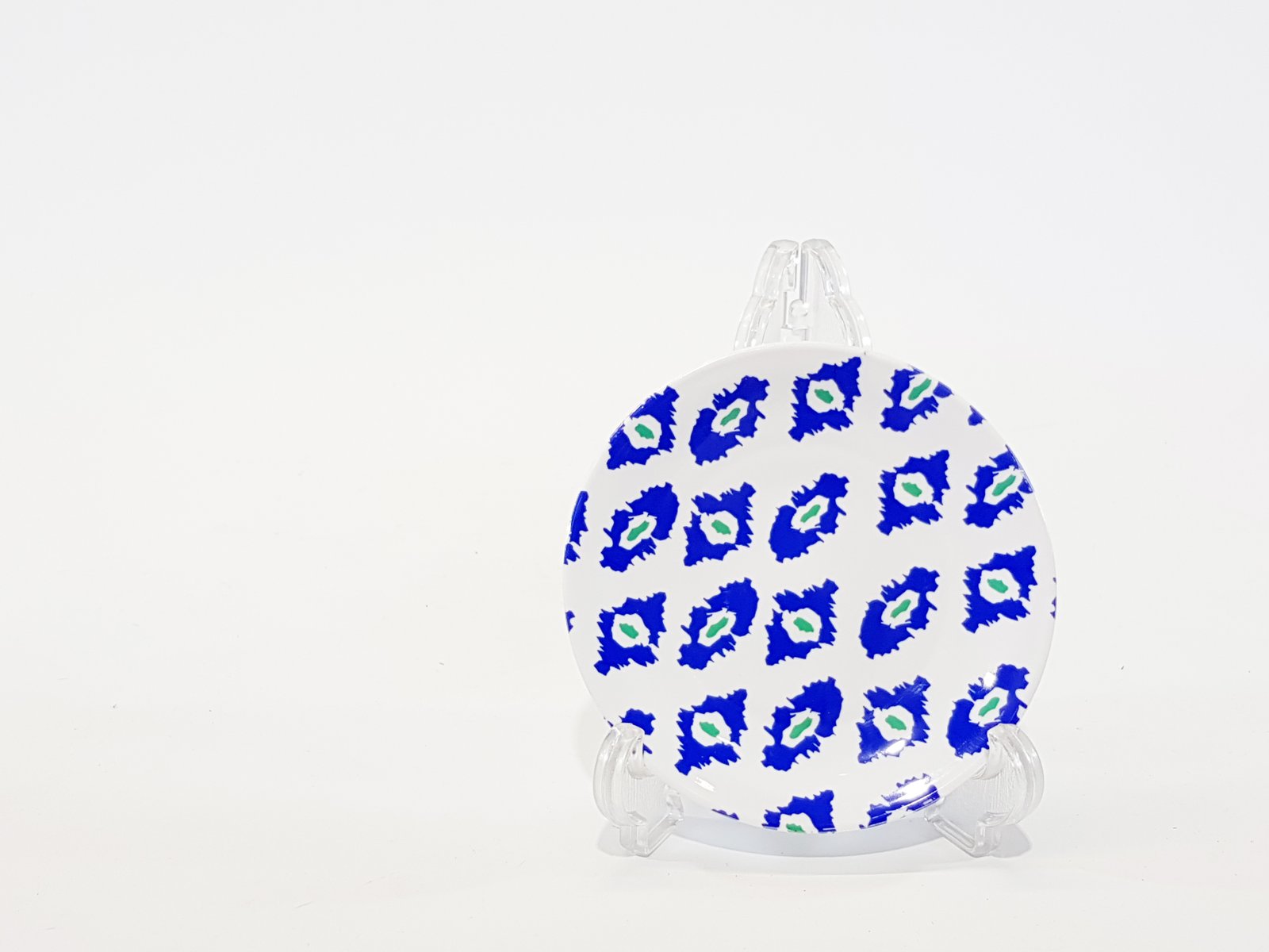 Plato Pequeño Marroqui Azul Con Blanco