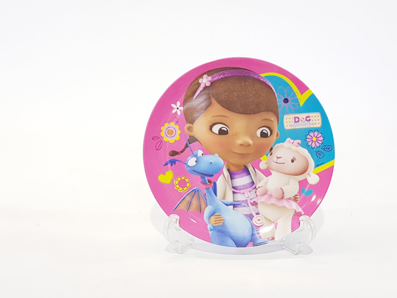 Plato Redondo Pasta Pequeño Doctora Juguetes