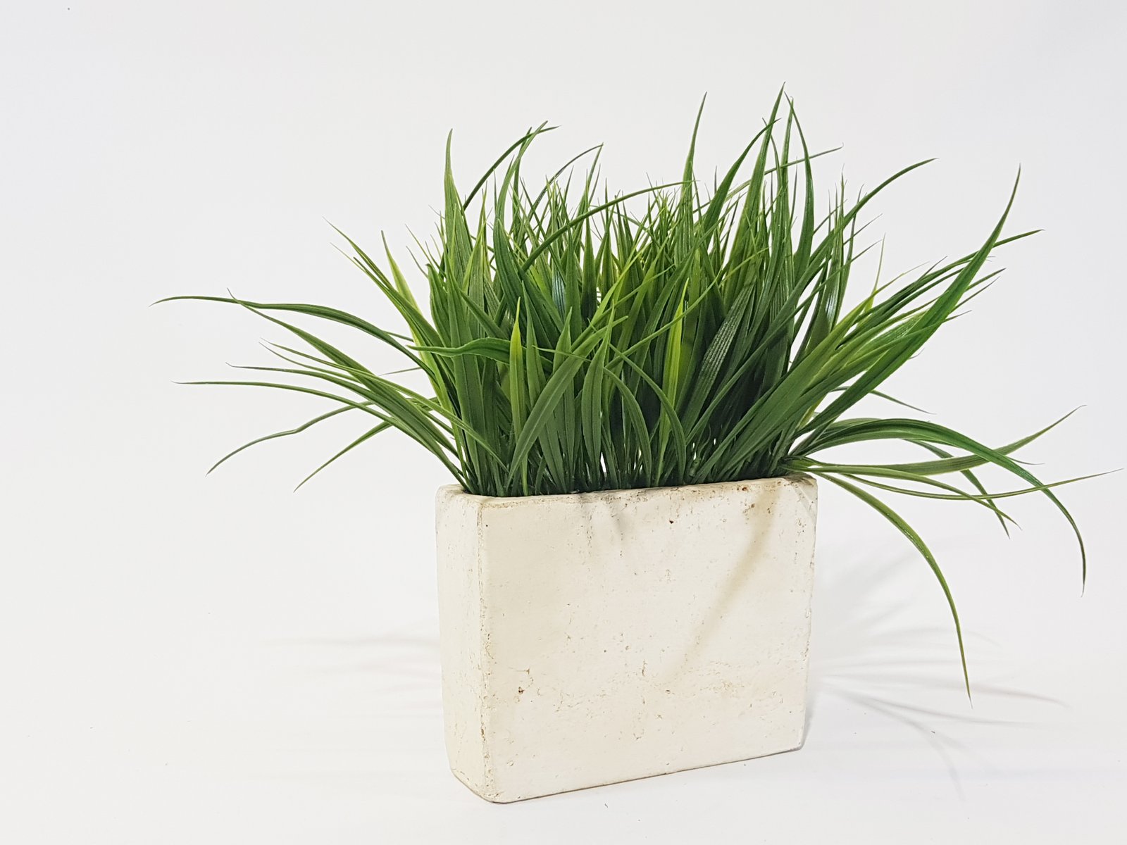 Matero Artificial Base Barro Blanca Rectangular