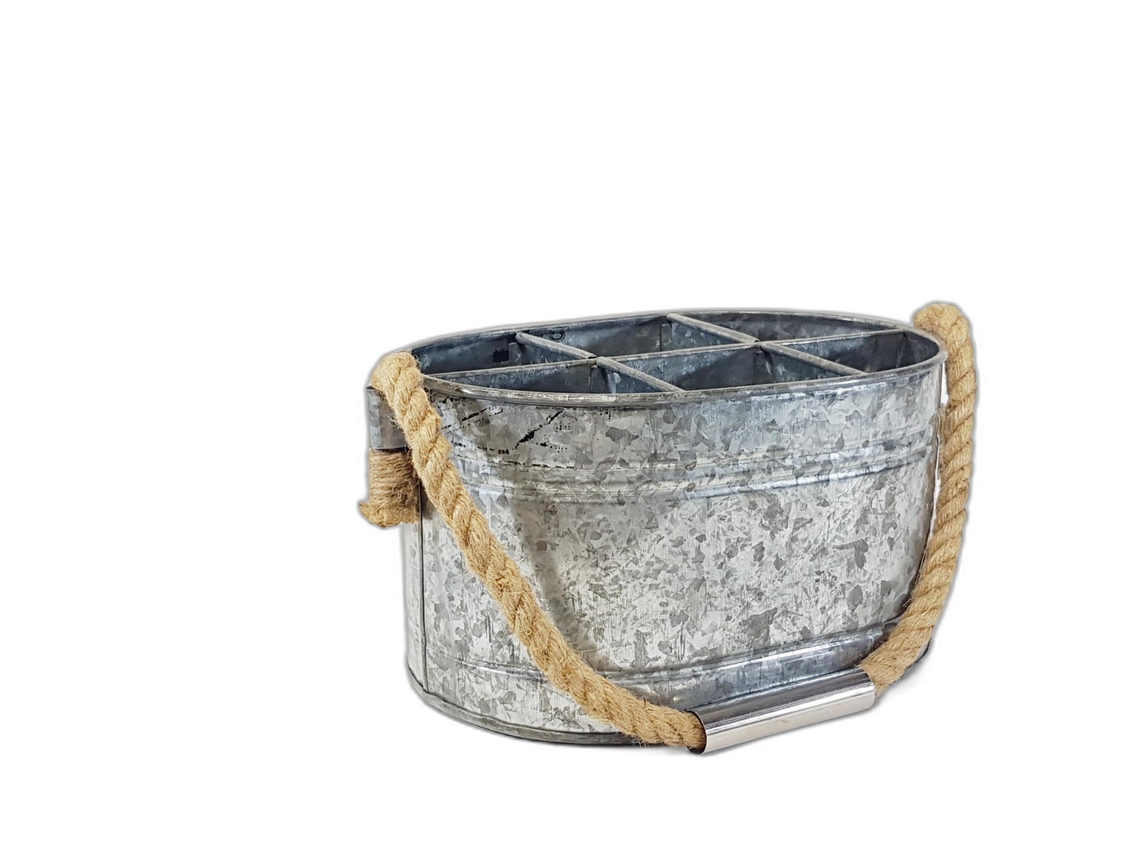 Porta Cubiertos Rustico Laton Agarradera Cabuya