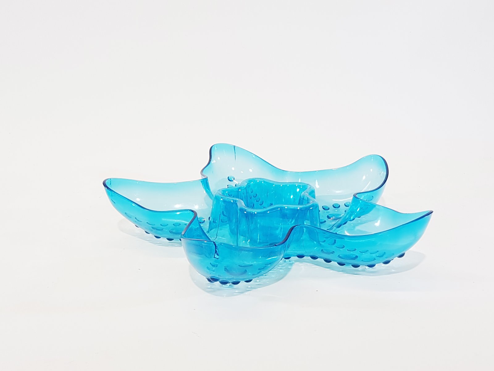 Salsera Estrella De Mar Azul Acrilica