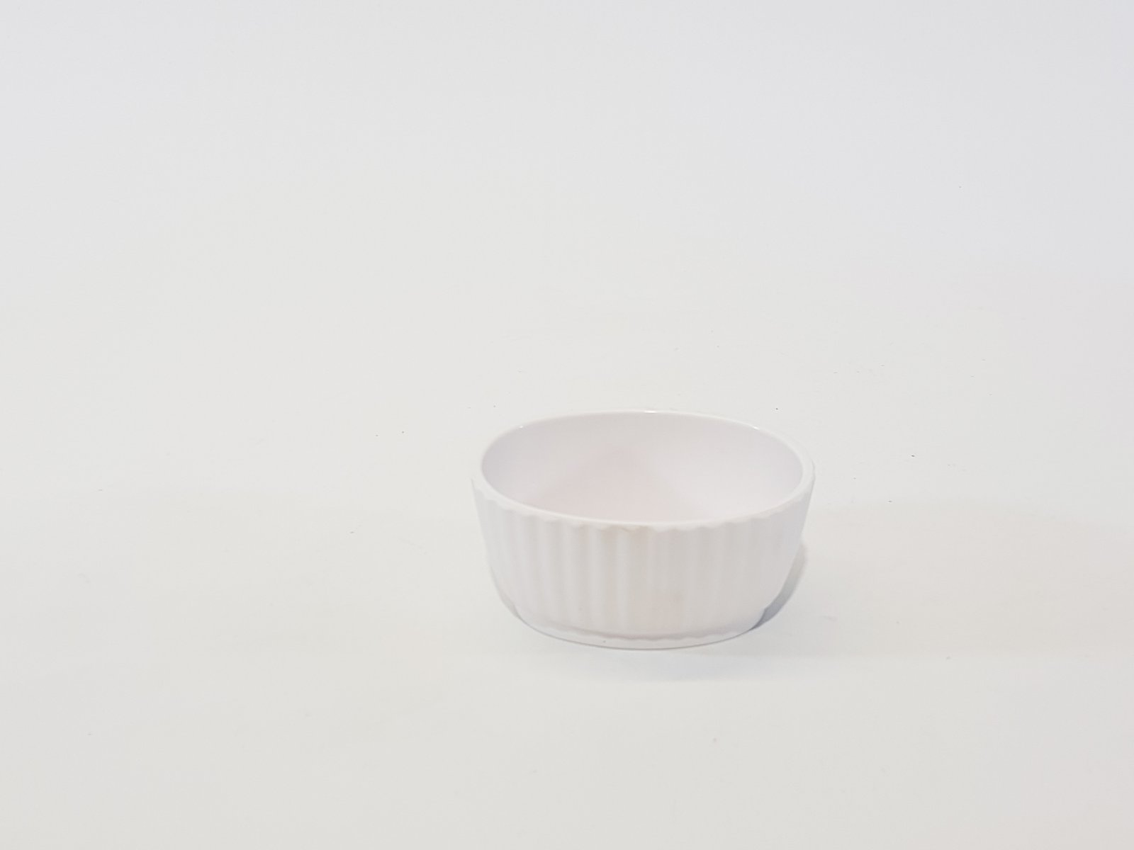 Salsera Pasta Ovalada Trillada Blanca Mediana