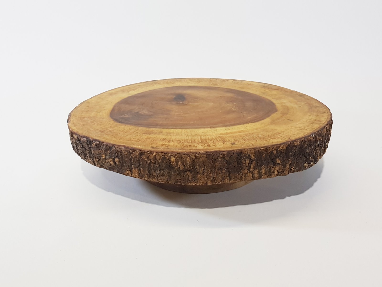 Tortera Redonda Corteza Madera Grande 31 cm