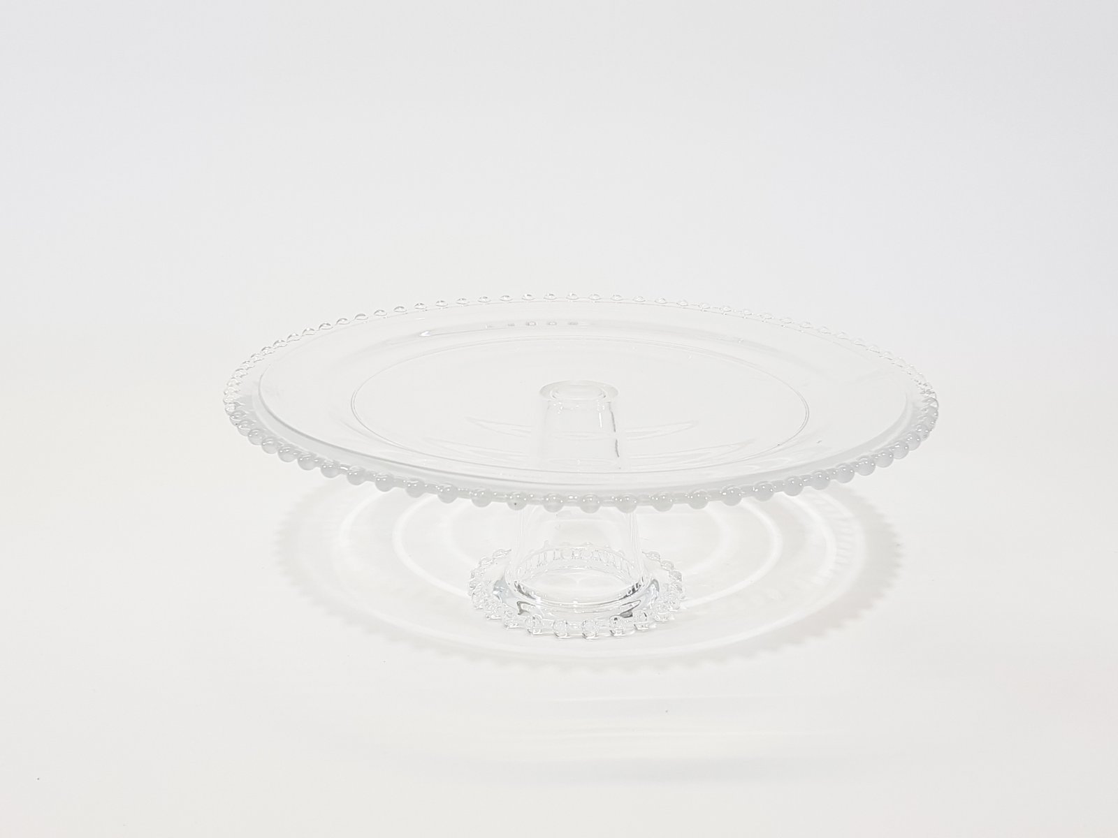 Tortera Cristal Redonda Borde Bolas Grande 30 cm