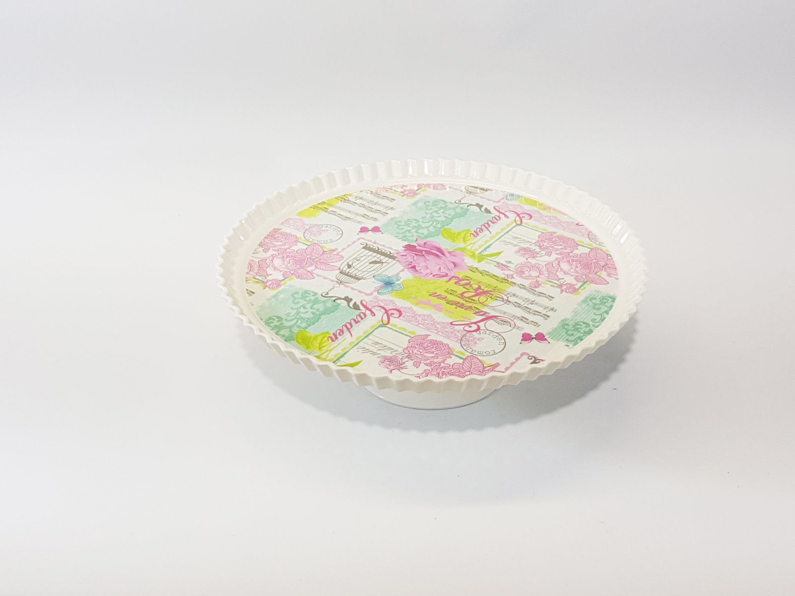 Tortera Redonda Pasta Jardin Colores Grande