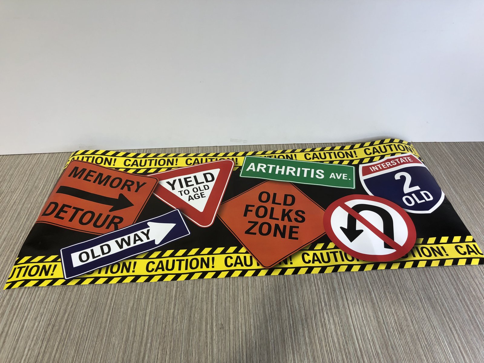 Letrero Amarillo Caution