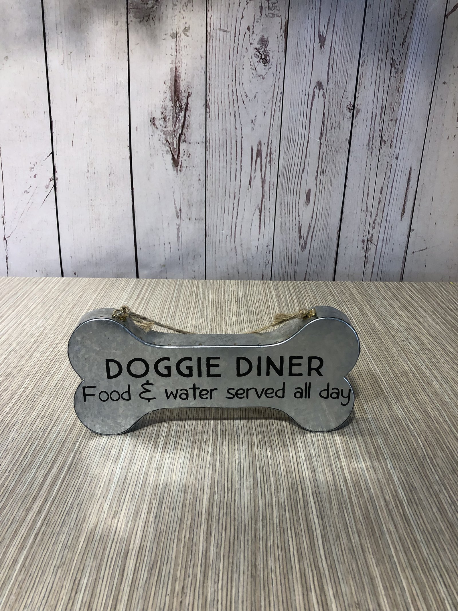 Hueso Laton Plateado Doggie Diner