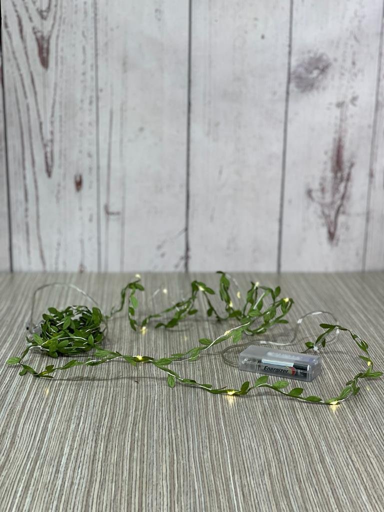 instalacion luz hojitas verdes para pila