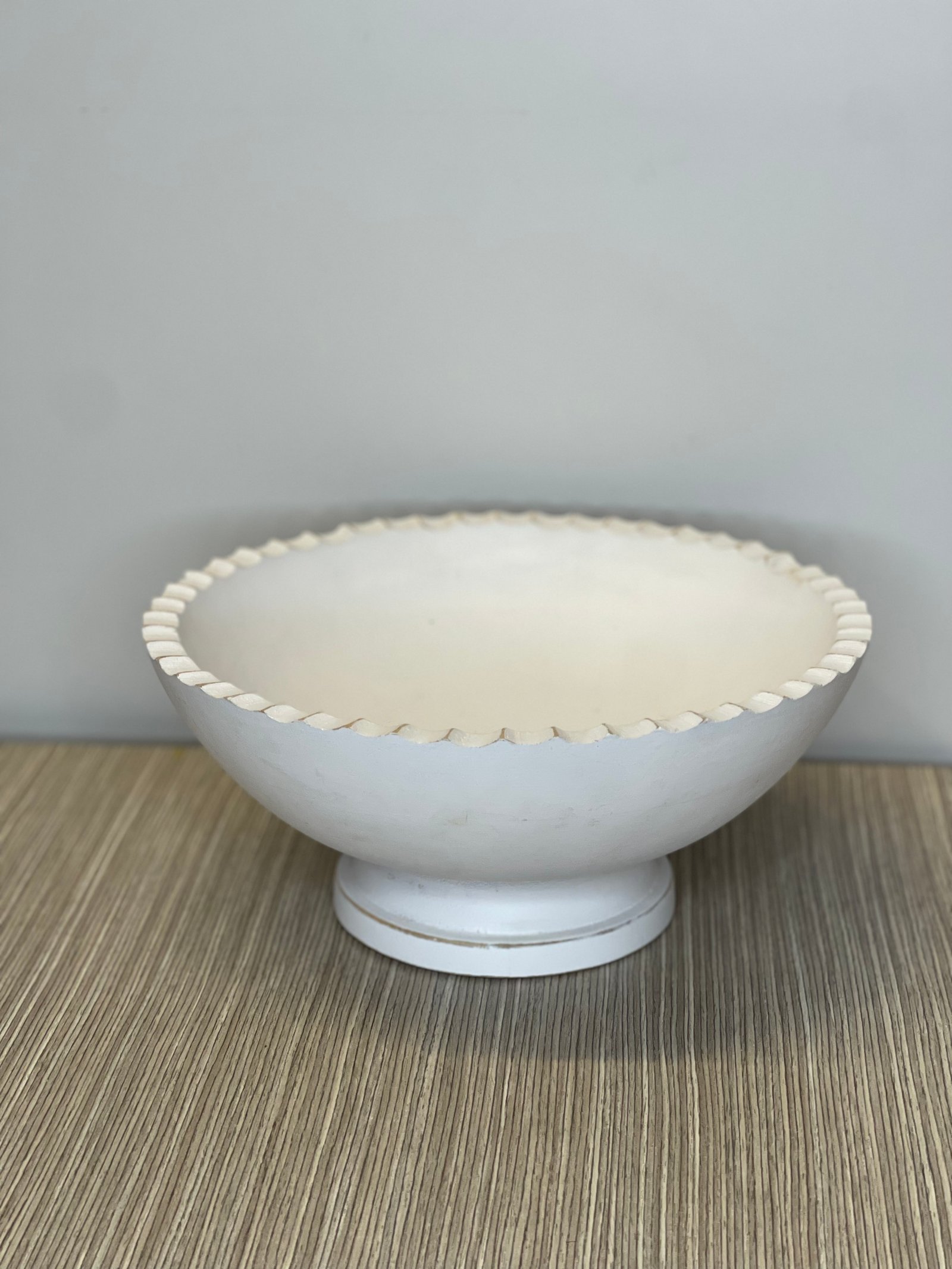 Copon Madera Blanco Pedestal Bajito 