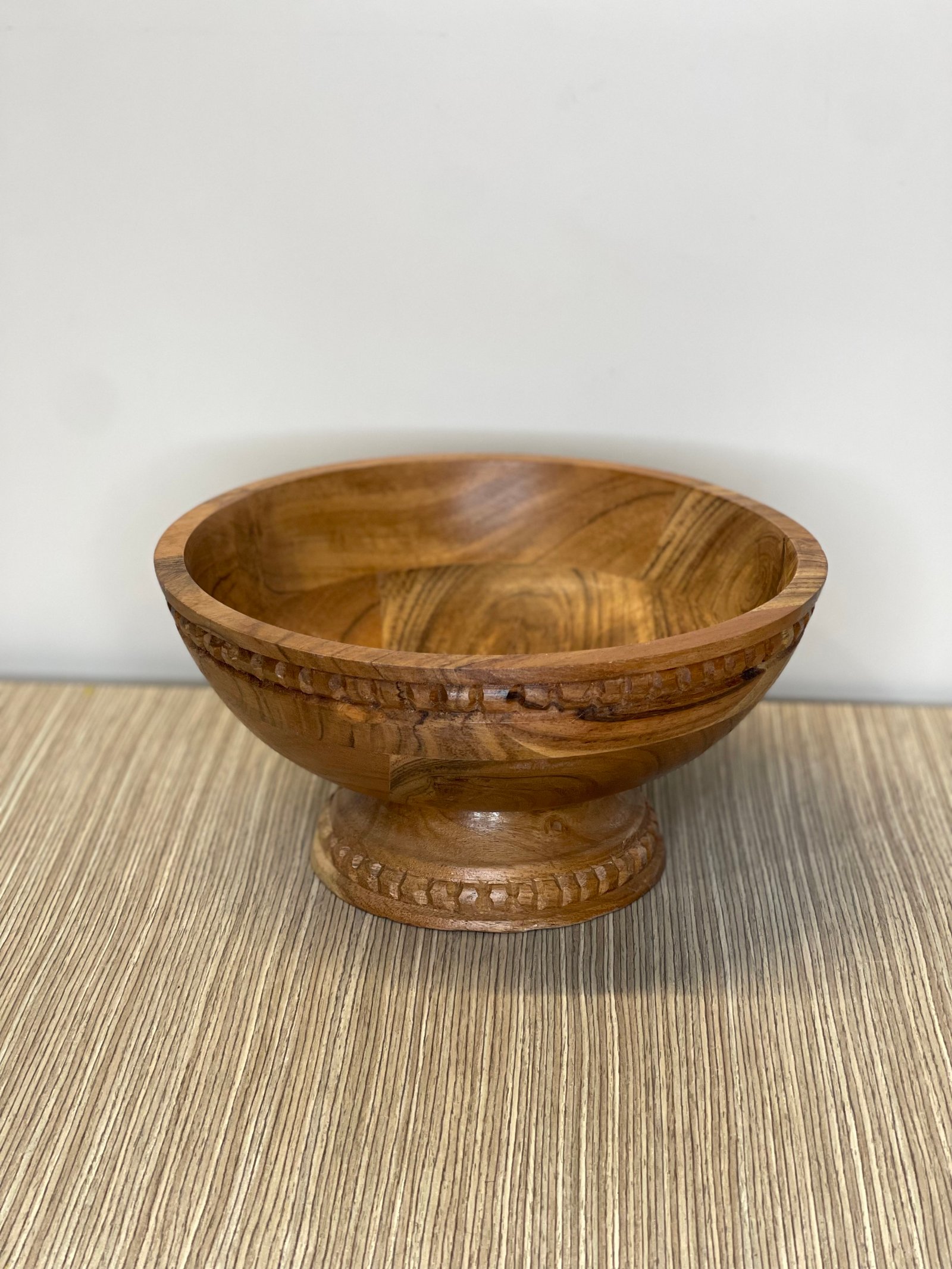 COPON MADERA CAFE OSCURO PEDESTAL BAJITO