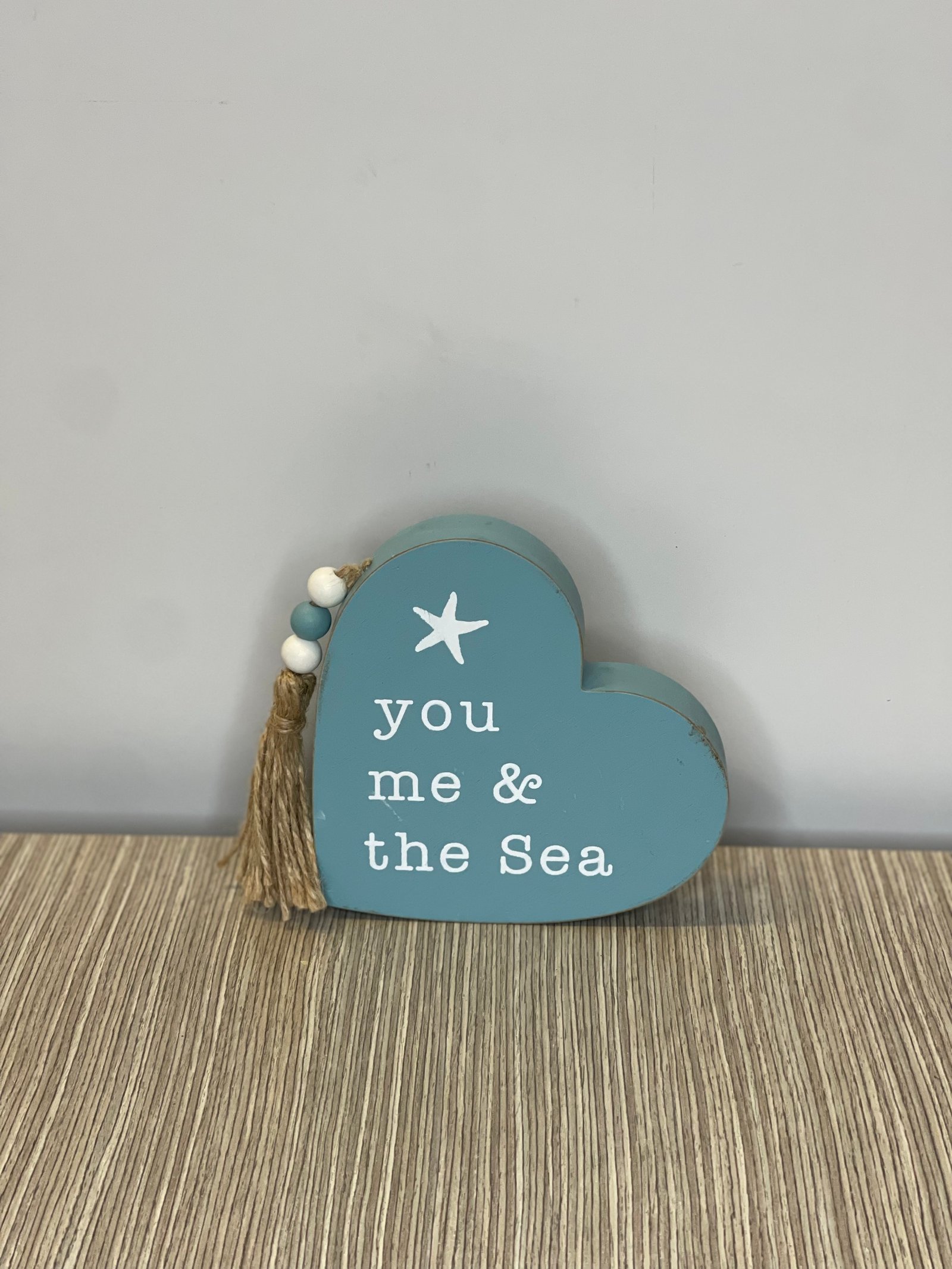 Corazon Madera Azul You Me