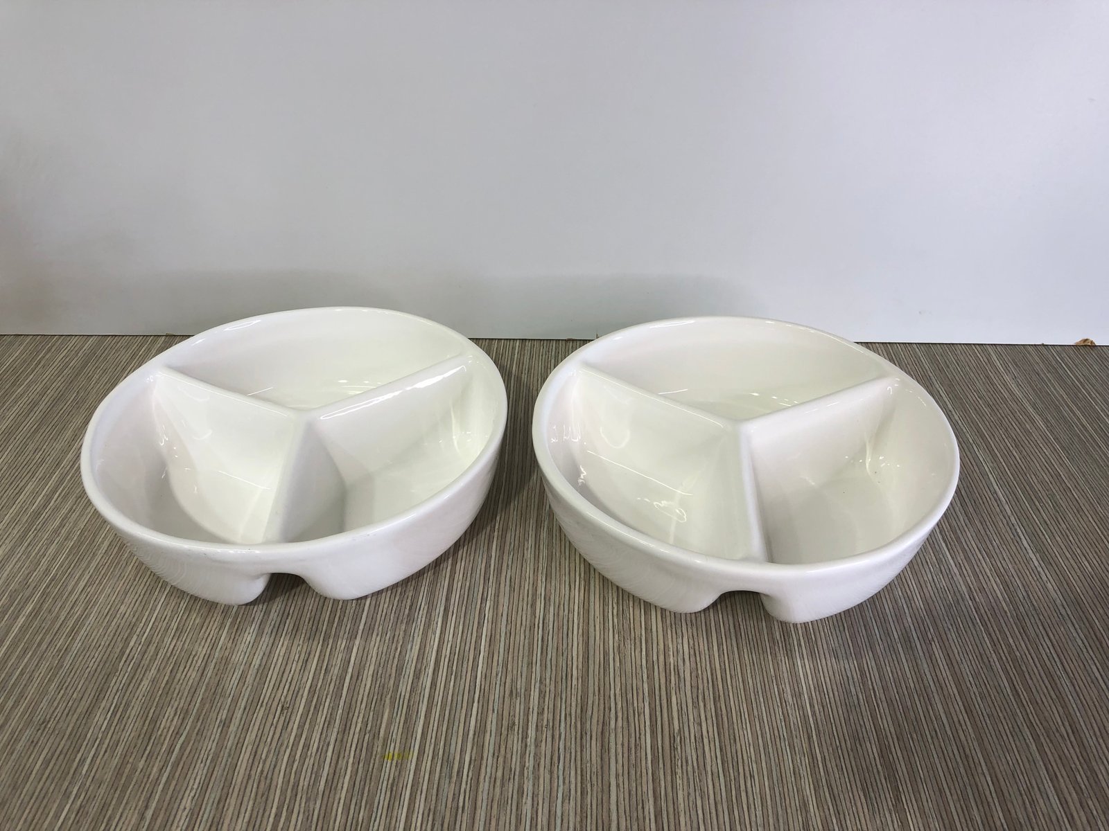 salsera ceramica blanca x3 