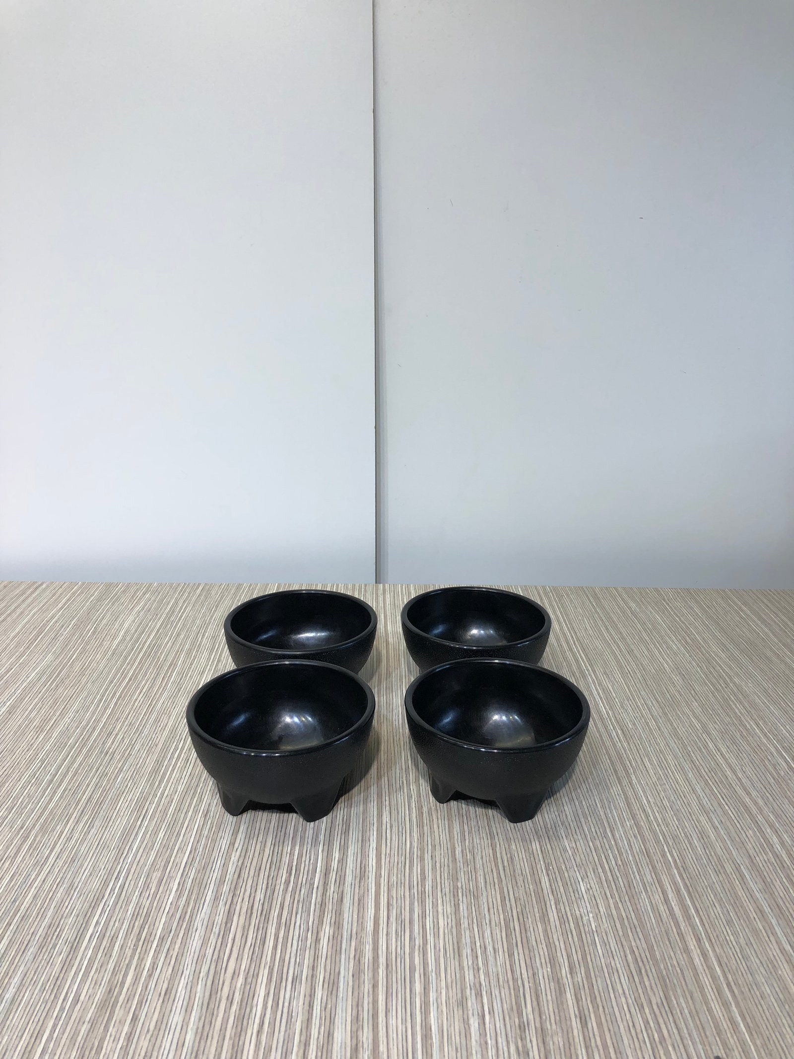 Recipiente Negro Redondo Pasta 