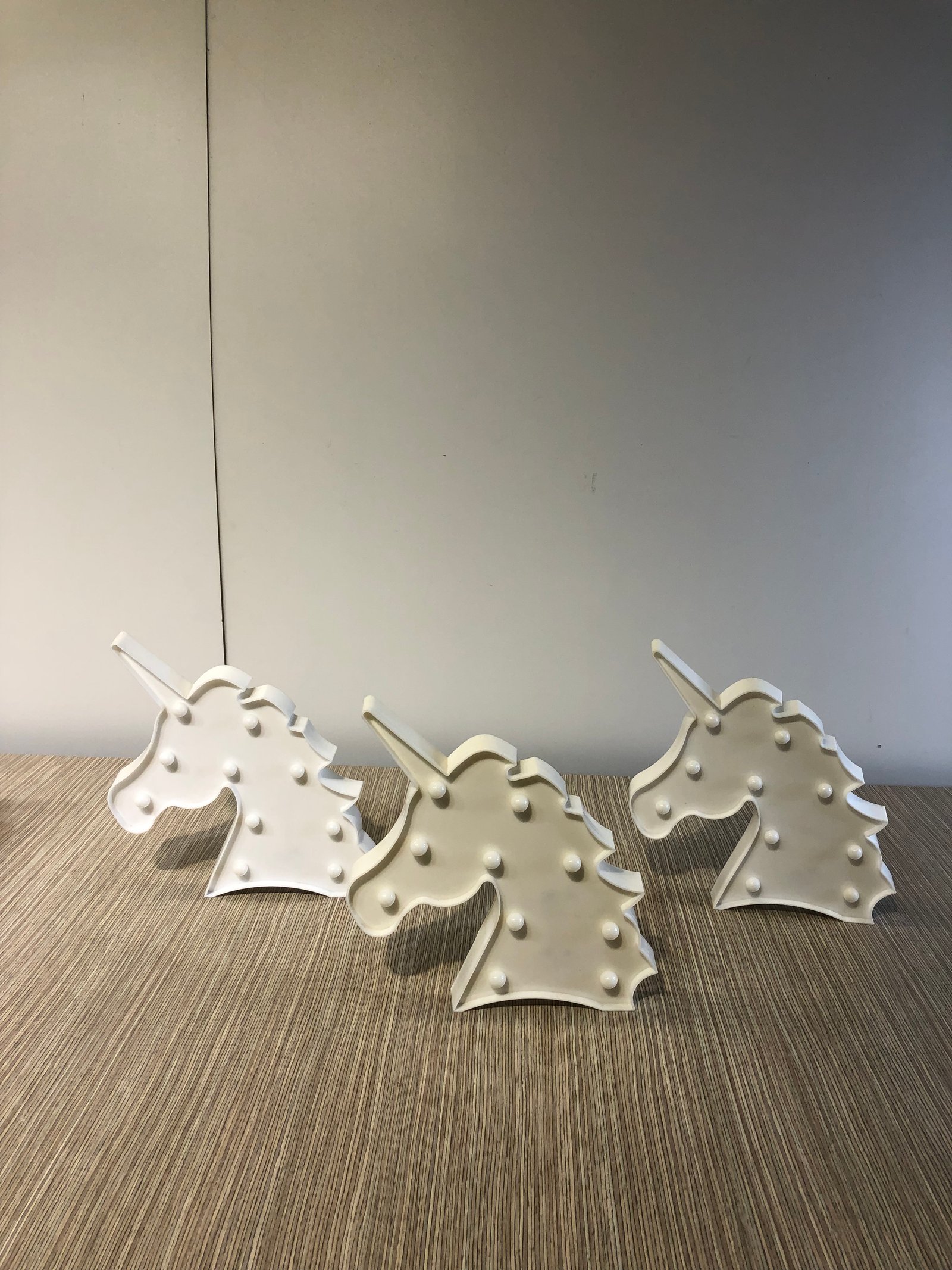 Unicornio Pasta Torso Blanco Con Luz