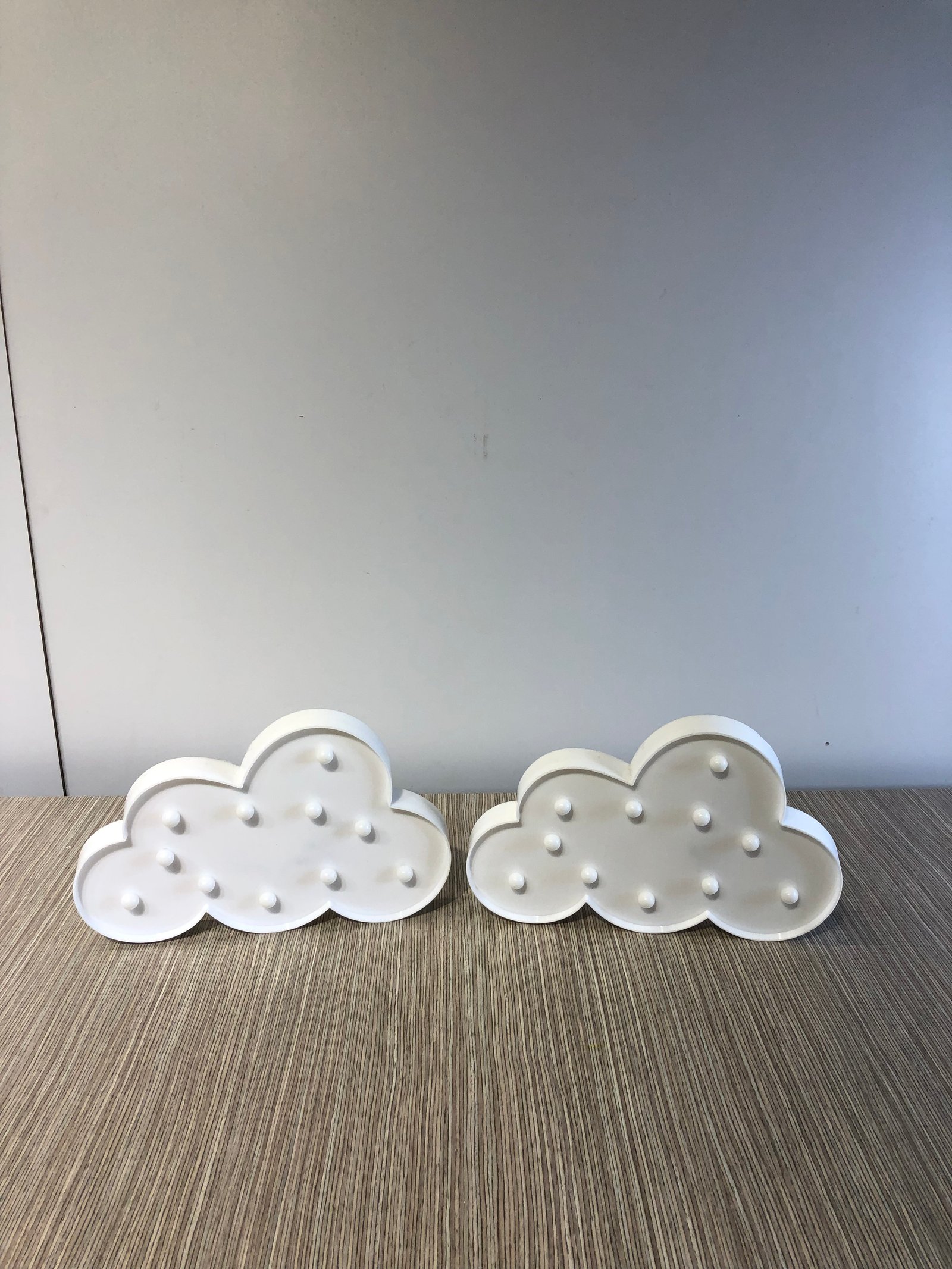 Nube Acrilica Blanca Con Luz