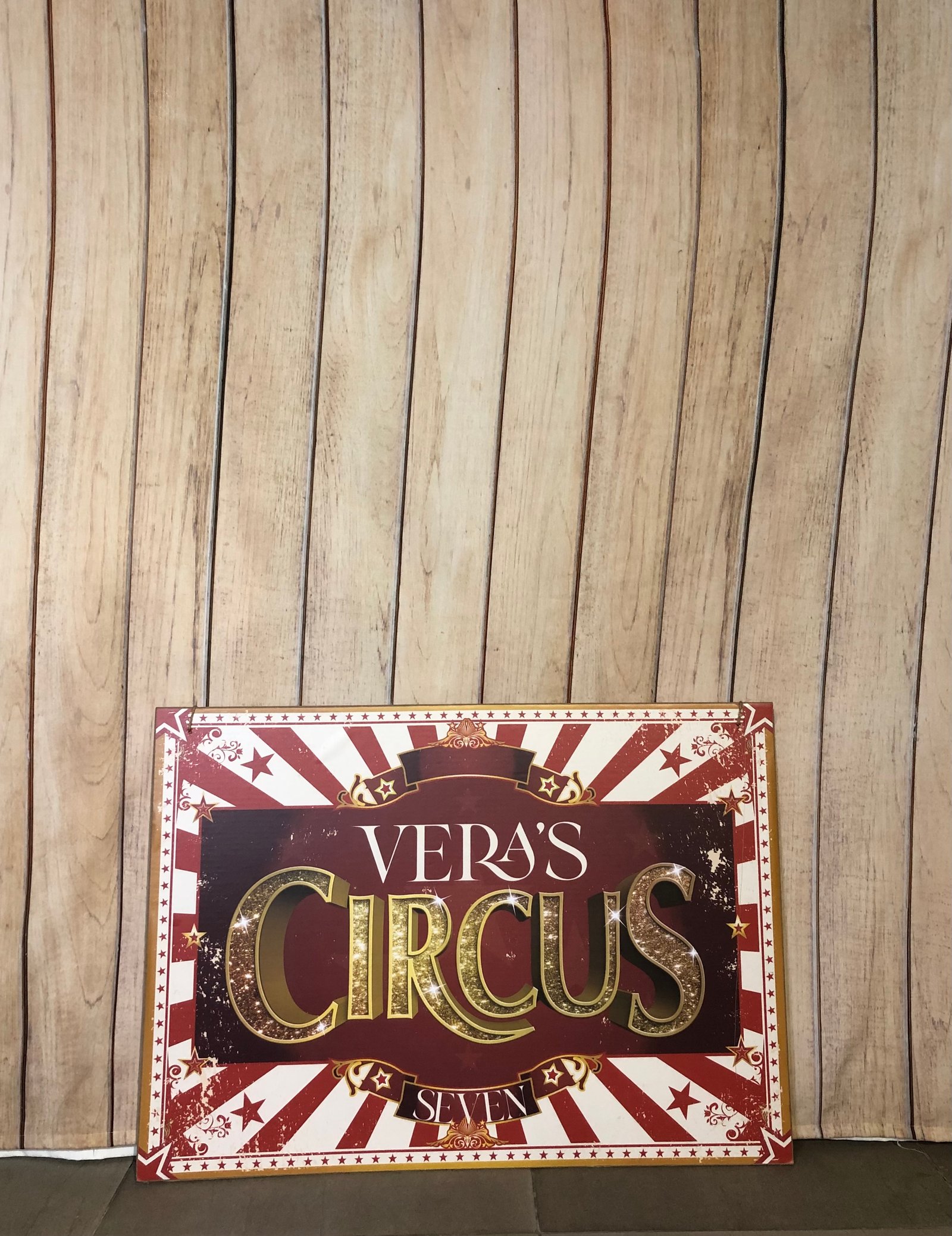 Placa Carton Rectangular Circus 