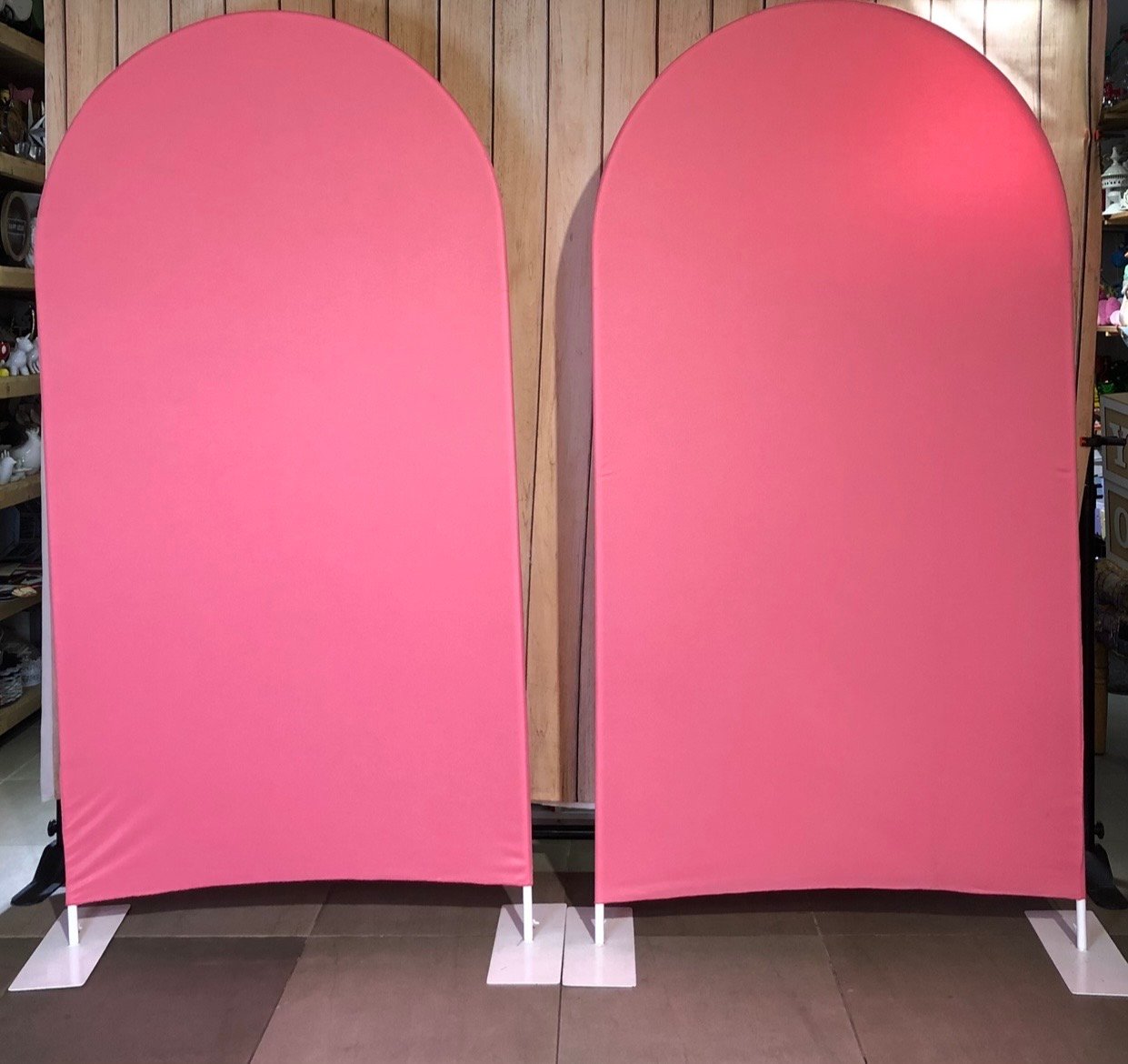 estructura mas tela rosada candy punta ovalada